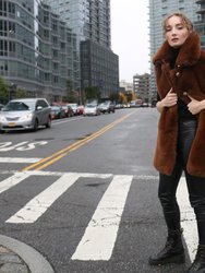 Rex Fur Vest - Caramel