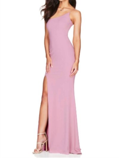 NOOKIE Jasmine One Shoulder Gown In Antique Rose product