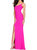 Jasmine One Shoulder Gown - Neon Pink