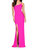 Jasmine One Shoulder Gown - Neon Pink - Neon Pink