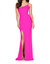 Jasmine One Shoulder Gown - Neon Pink - Neon Pink