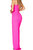 Lust One Shoulder Gown In Neon Pink