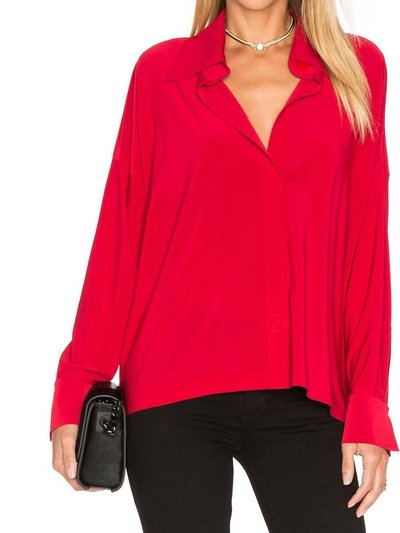 Norma Kamali Box Shirt In Red product
