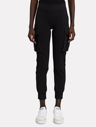 Cargo Jog Pant In Black - Black