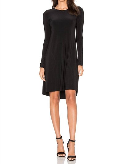 Norma Kamali Long Sleeve Swing Dress In Black product