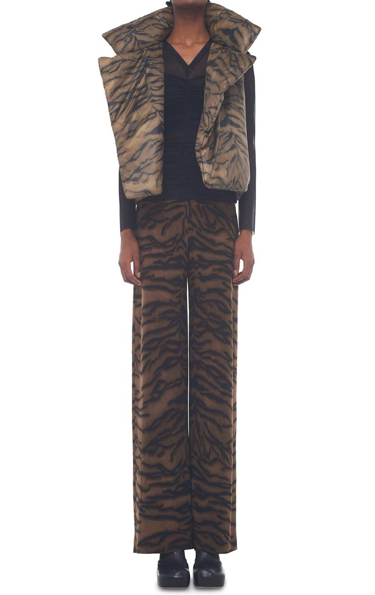 Sleeping Bag Vest - Brown Tiger