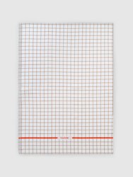 Ren Tea Towel  - Sand/Spicy Orange Grid