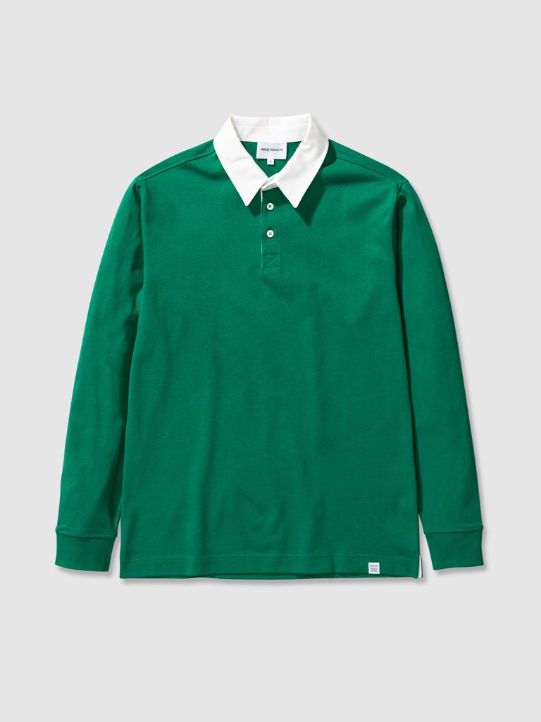 Ruben Long Sleeve Polo - Sporting Green