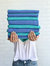 Zuma Turkish Towel - Sea Green + Blue