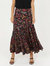 Madrigal Maxi Skirt In Black Multi - Black Multi