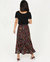 Madrigal Maxi Skirt In Black Multi