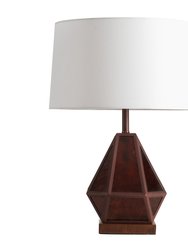 Artifact Natural Mica Table Lamp with Nightlight - 22", Gunmetal, Charcoal Gray, 4-way rotary switch
