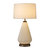 Concord Bone Porcelain Table Lamp - 28", White and Walnut, 4-Way Rotary Switch