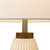 Concord Bone Porcelain Table Lamp - 28", White and Walnut, 4-Way Rotary Switch