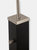 Coronado 1 Light Arc Floor Lamp - Matte Black & Satin Nickel