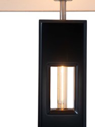 Deus Ex Machina Floor Lamp with Nightlight feature - 60", Espresso finish, 4-Way Rotary Switch, Edison LED bulb