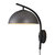 Domus Wall Sconce - 15", Plug-in, Gunmetal & Matte Black