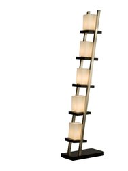 Escalier Floor Lamp - 61", Espresso & Brushed Nickel, On/Off Switch