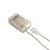 Internal Floor Lamp - Chrome, White Linen Shade, Dimmer Switch