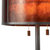 Layers Natural Mica Table Lamp - 25", Charcoal Grey Wood & Gunmetal, Dual Pull Chair Switch