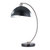 Luna Bella Table Lamp - 27", Antique Nickel & Matte Black/Silver-Leaf Shade, Dimmer Switch, Marble Base