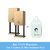 Luxe Tabletop Touchless Hand Sanitizer Dispenser - 21", Brushed Brass, Powermist