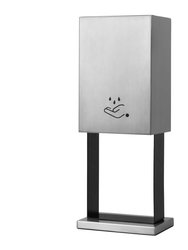Luxe Tabletop Touchless Hand Sanitizer Dispenser - 21", Satin Nickel, Powermist - Satin Nickel