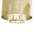 Marilyn 3 Light Arc Floor Lamp - 90", Weathered Brass, Mylar & Crystal Shade, Rotary On/Off Switch, Marble Base