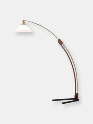 Melmar 1Lt Arc Lamp - Weathered Brass