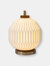 Moraga Table Lamp - 24", Bone Porcelain and Walnut, 4-Way Rotary Switch