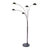 Mushroom 5 Light Arc Floor Lamp - Black Nickel, Dimmer switch, Marble base