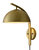 Nova of California Domus Sconce, Brushed Brass 15" Brushed Brass On/Off