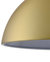 Nova of California Domus Sconce, Brushed Brass 15" Brushed Brass On/Off