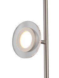 Nova of California Laurel 69" Accent Floor Lamp in Satin Nickel with On/Off Switch