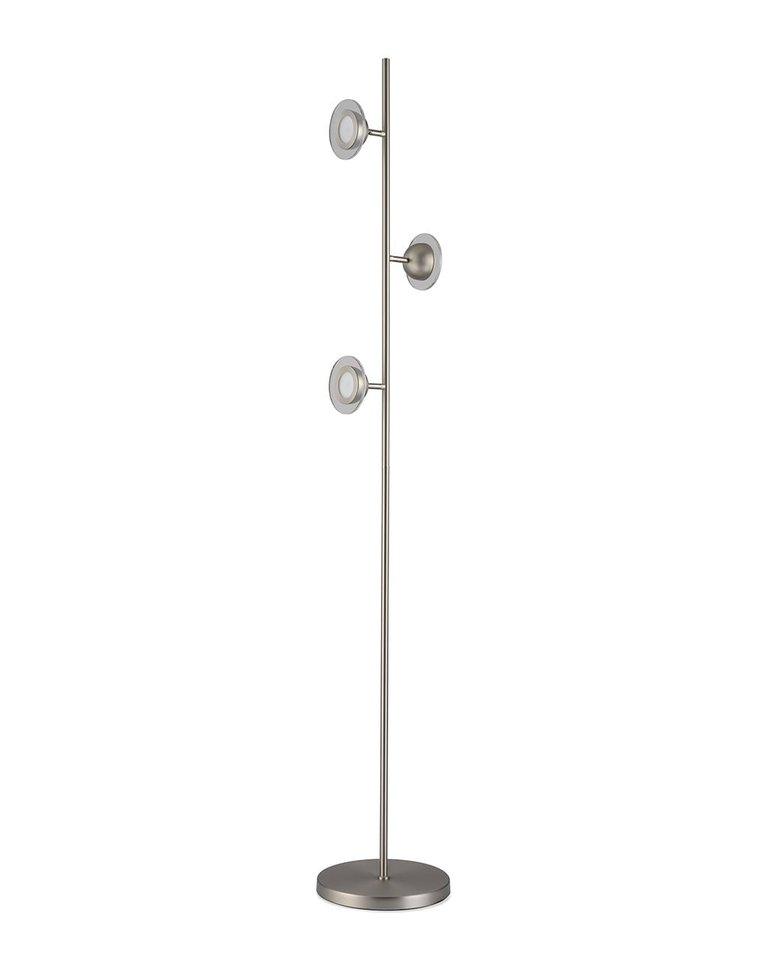 Nova of California Laurel 69" Accent Floor Lamp in Satin Nickel with On/Off Switch