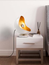 Nova of California Luna Bella Desk Lamp,White - White Gold