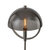 Nova of California Saturnia Modern Design Floor Lamp | Smoked Glass | Gunmetal