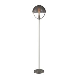 Nova of California Saturnia Modern Design Floor Lamp | Smoked Glass | Gunmetal