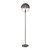 Nova of California Saturnia Modern Design Floor Lamp | Smoked Glass | Gunmetal