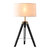 Nova of California Surveyor 27" Tripod Table Lamp in Matte Black with Dimmer Switch