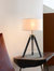 Nova of California Surveyor 27" Tripod Table Lamp in Matte Black with Dimmer Switch