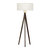 Nova of California Tripod 58" Floor Lamp in Pecan and Brushed Nickel with Dimmer Switch