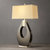 Pearson Table Lamp - 30", Pecan Wood and Brushed Nickel, 3-Way Rotary Switch