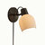 Petaluma Bone Porcelain Wall Sconce - Matte Black, Dimmer