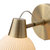 Petaluma Bone Porcelain Wall Sconce - Weathered Brass, Dimmer switch, portable