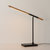 Port Table Lamp - Matte Black, Natural Ash Wood Finish, USB, Touch Dimmer Switch