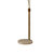 Santa Clara Bone Porcelain 3 Light Arc Floor Lamp - 85", Weathered Brass and Walnut, 4-Way Rotary Switch, Marble base