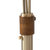 Santa Clara Bone Porcelain 3 Light Arc Floor Lamp - 85", Weathered Brass and Walnut, 4-Way Rotary Switch, Marble base