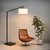 Stretch Chairside Arc Floor Lamp - 75", Matte Black, Step Switch, Rectangular marble base