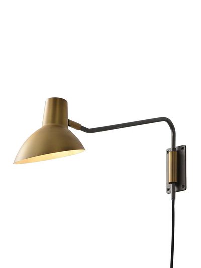 Nova of California Swing Wall Light - Brushed Brass, Plug-in, Dimmer Switch product
